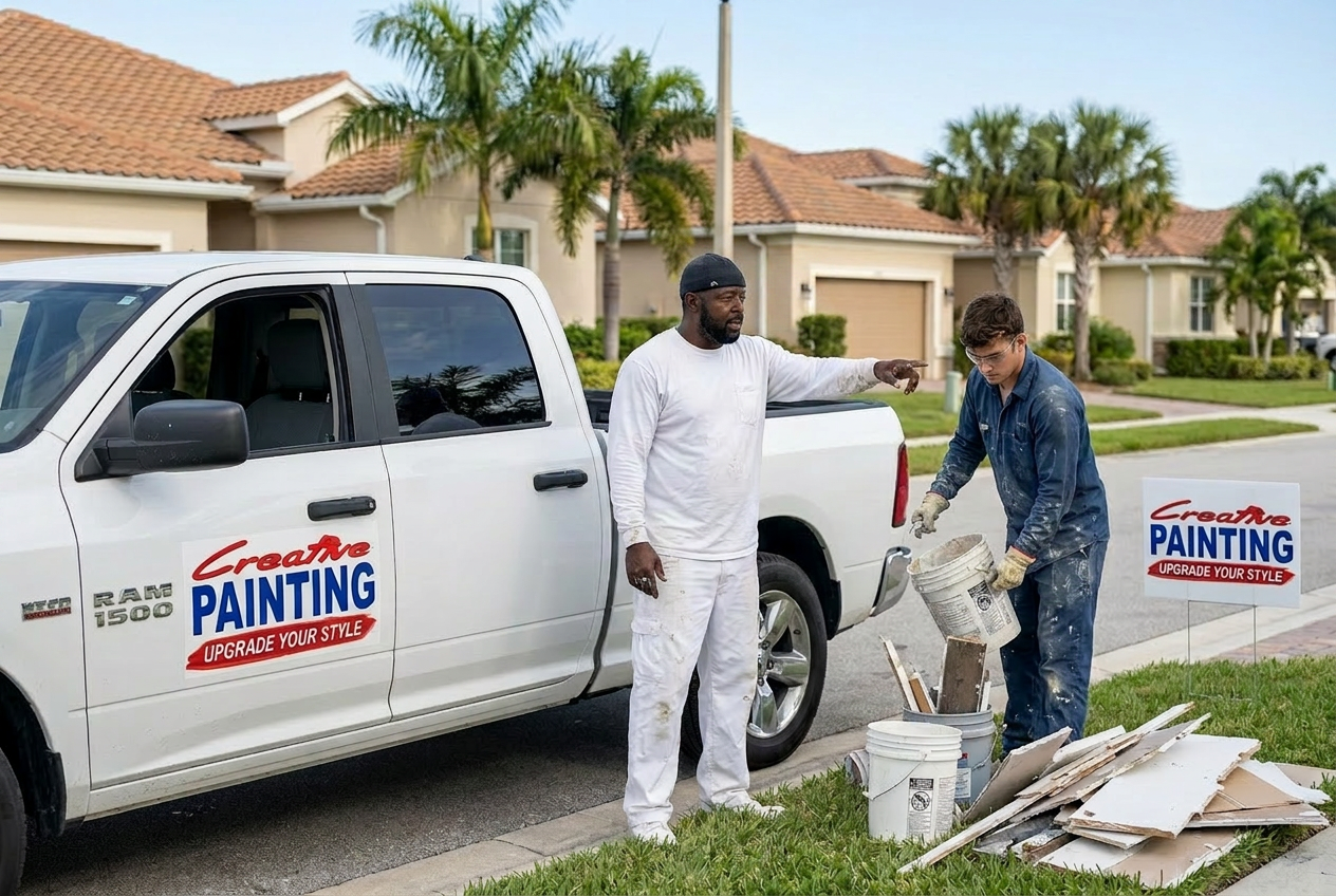 Jerry, co-owner of Creative Painting and More 2 LLC — Clean jobsite, every day